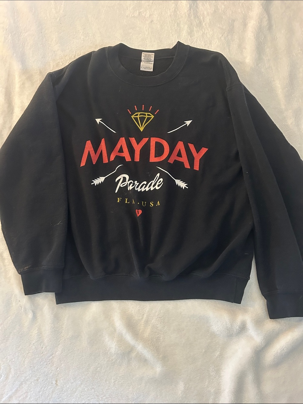 Mayday Parade  Black Graphic Sweatshirt